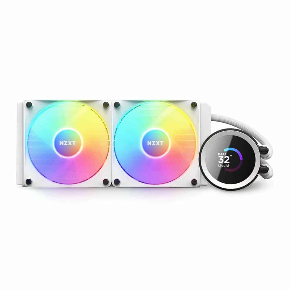 (image for) NZXT Kraken 240 RGB White All In One 240mm Intel/AMD CPU Water Cooler (2023 Edition)